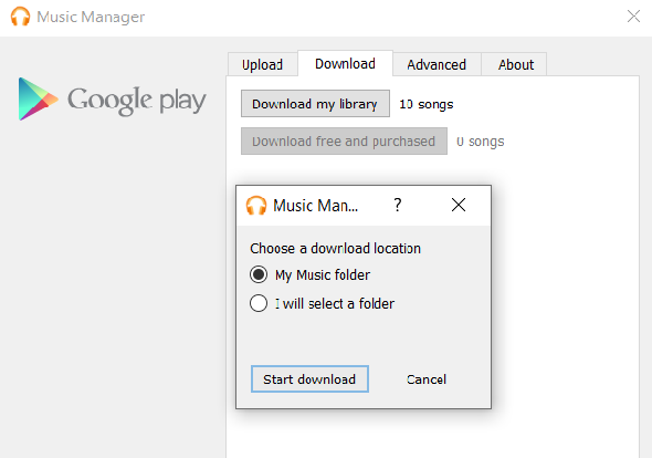 google play music manager para pc