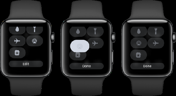 Apple Watch Edit Control Center