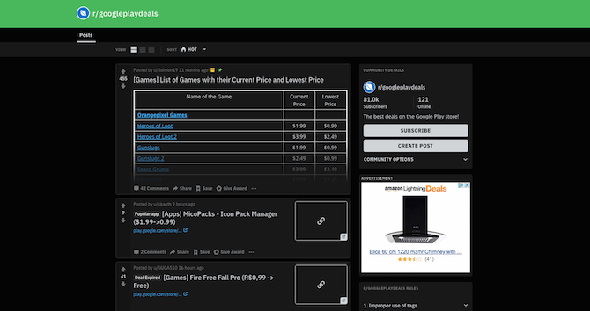 Le GooglePlayDeals Subreddit