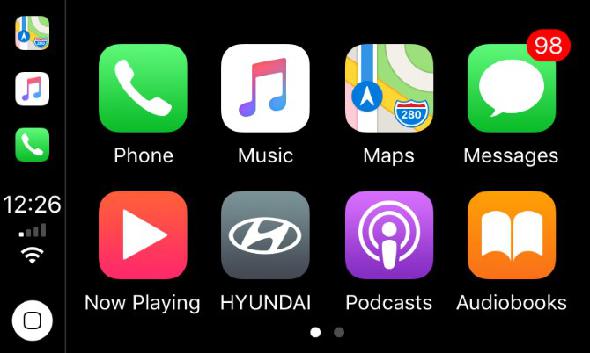 Apple CarPlay Accueil