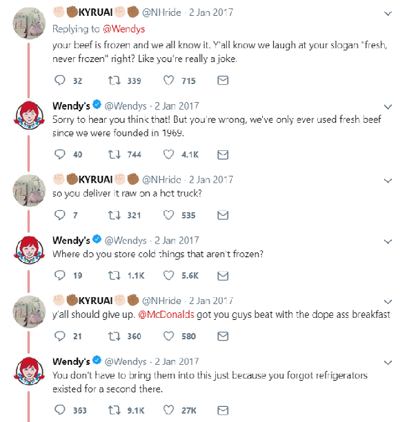 wendys boeuf congelé