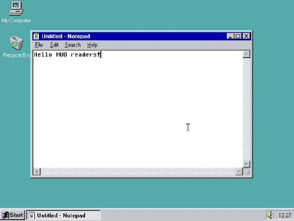 démo de windows 95