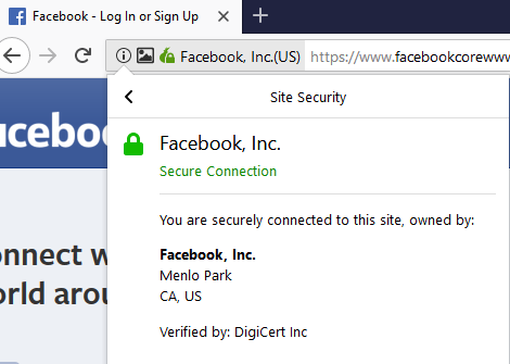 navigateur de navigateur facebook onion digicert