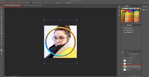 Comment faire un cadre photo numérique Photoshop Drag Picture